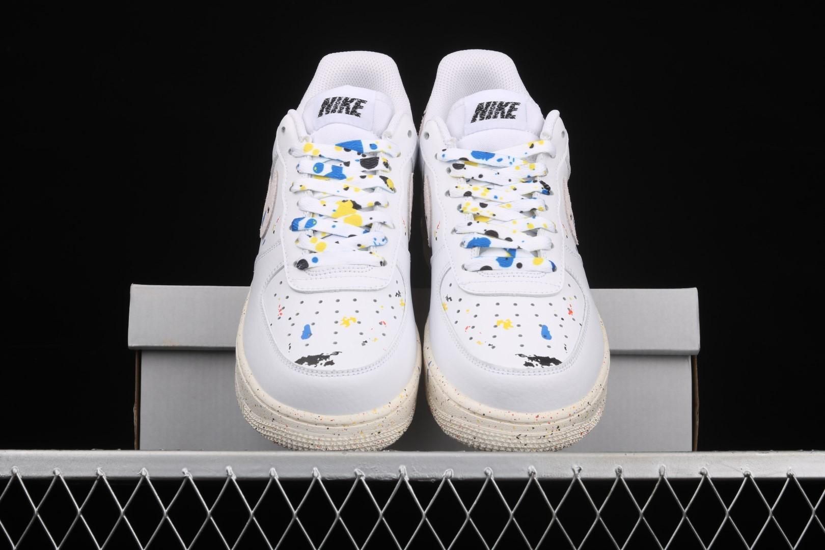 NikeUnisex  Air Force 1 AF1 Low '07 LV8 - Paint Splatter/White