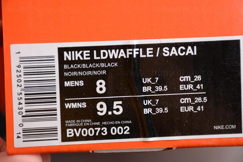 Sacai x NikeMen's LD Waffle - Triple Black