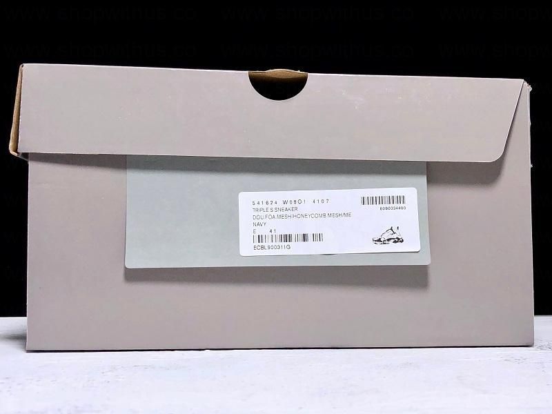 BalenciagaUnisex Triple S Clear Sole - Navy