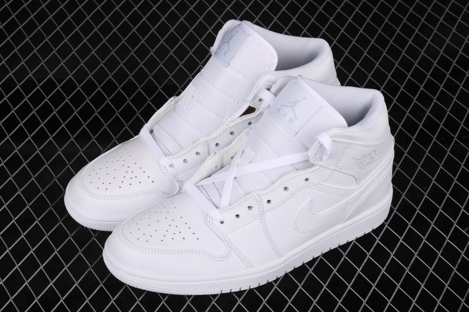 Air Jordan 1 AJ1 Mid - White/Cool Grey