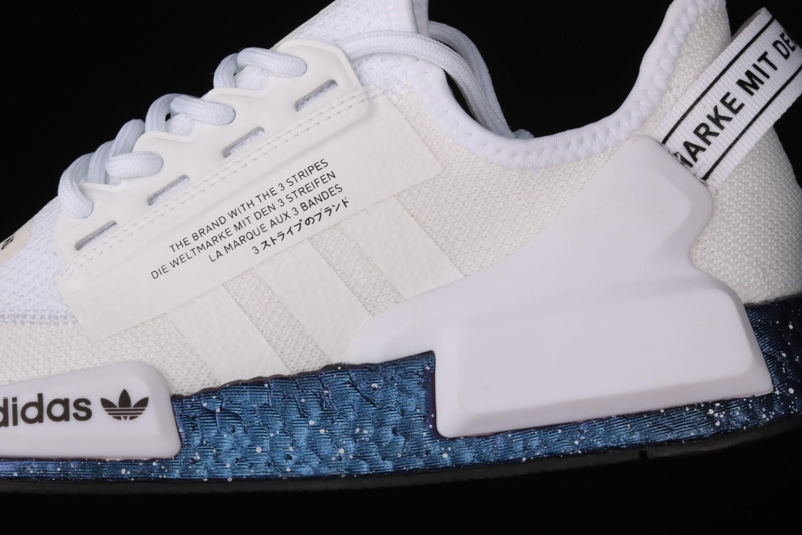 adidasMens NMD R1 V2 - White Speckled