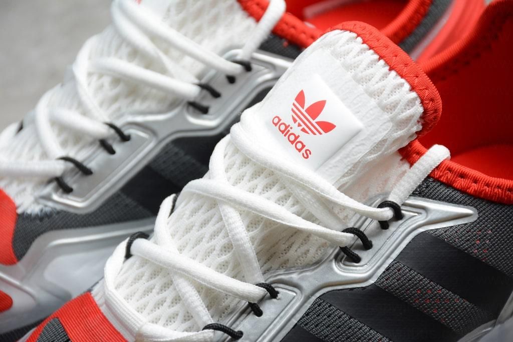 adidasMen's ZX 2K Boost - White/Black-Solar Red