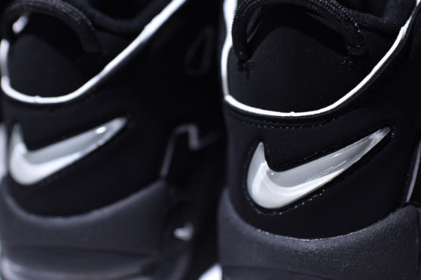 NikeAir More Uptempo Mid Basketball Shoe - Black/White