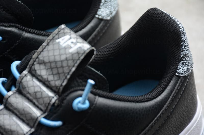 NikeAir Force 1 AF1 07 LUX - Black/Light Blue