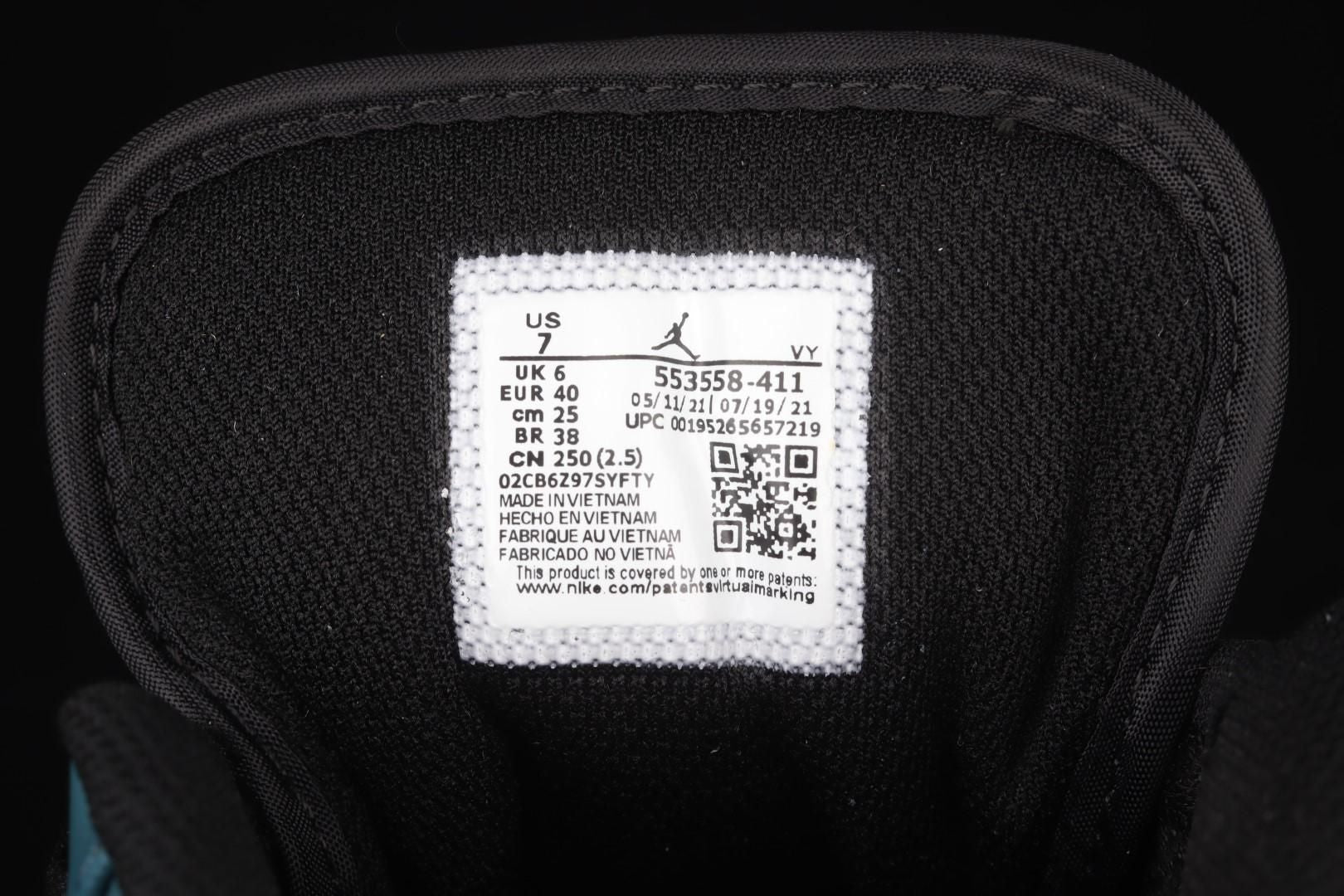 Air Jordan 1 AJ1 Low - Dark Teal