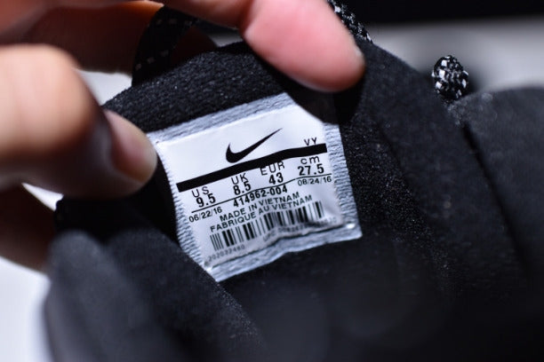 NikeAir More Uptempo Mid Basketball Shoe-Black