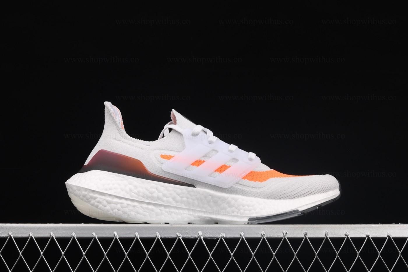 adidasMen's Ultraboost 21 - Grey Screaming Orange