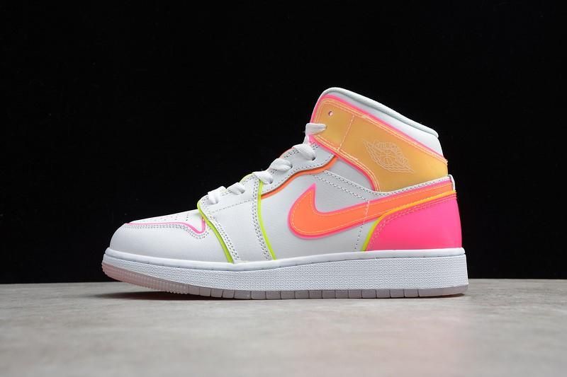NikeWMNS Air Jordan 1 AJ1 Mid - Edge Glow