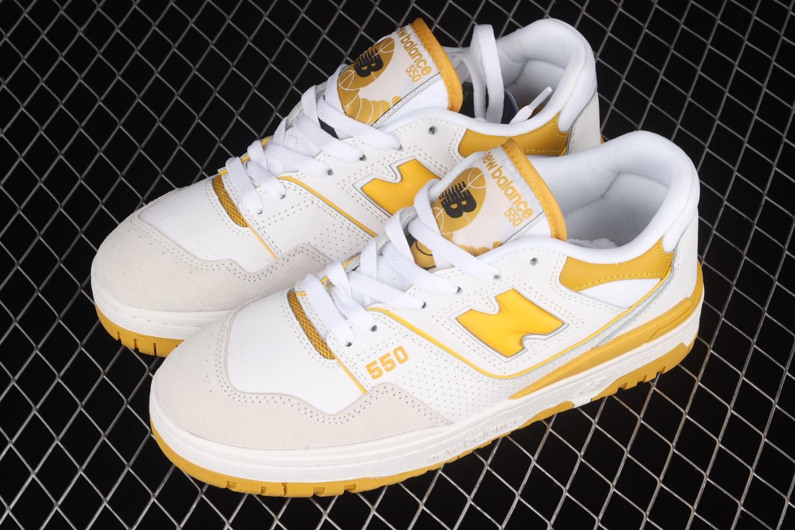 New Balance 550 - Sea Salt Varsity Gold