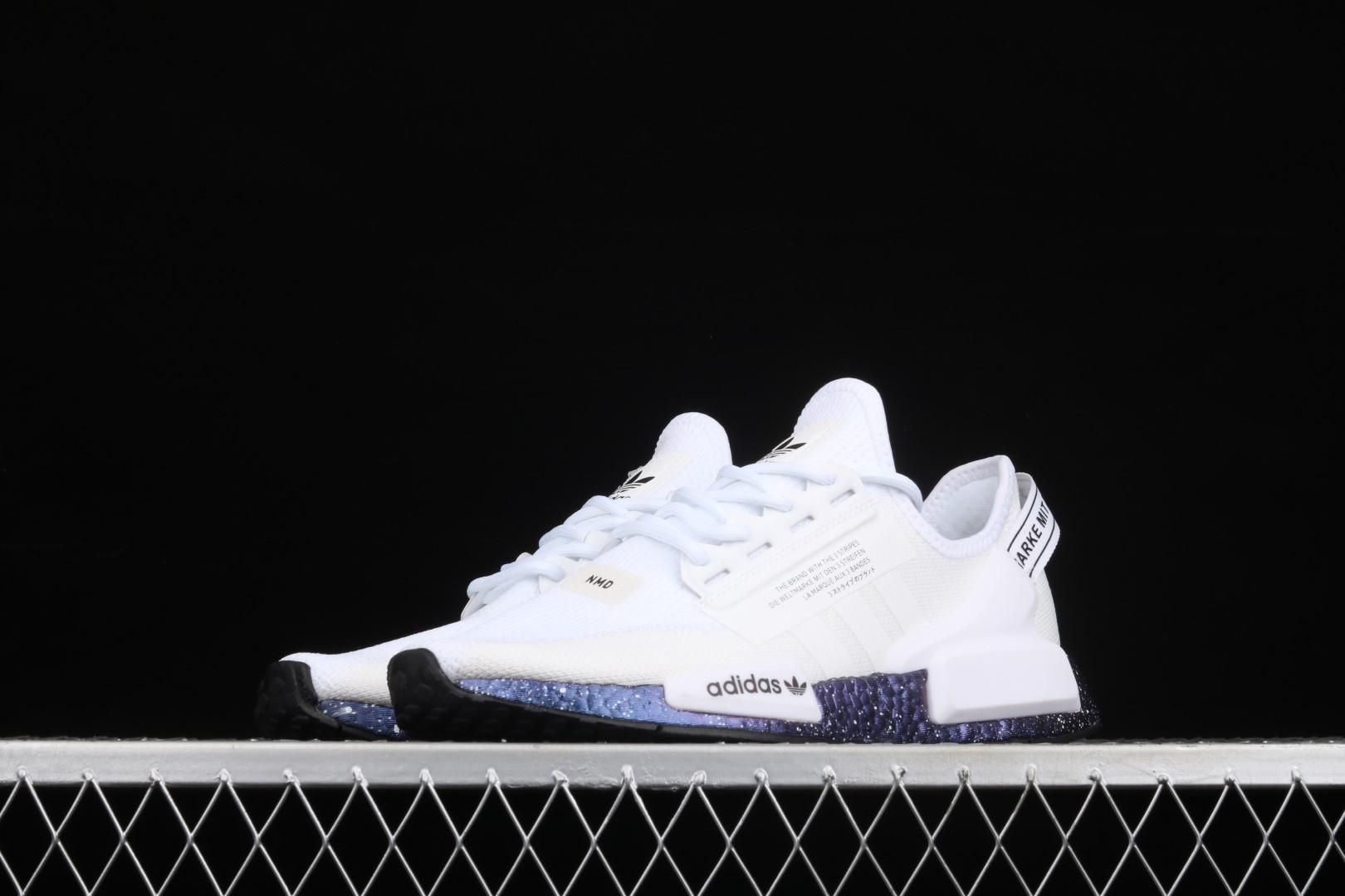 adidasMens NMD R1 V2 - White Speckled