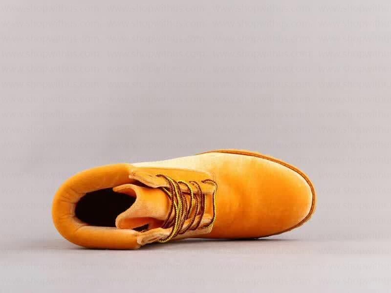 Off White xTimberland Velvet Boots - Orange
