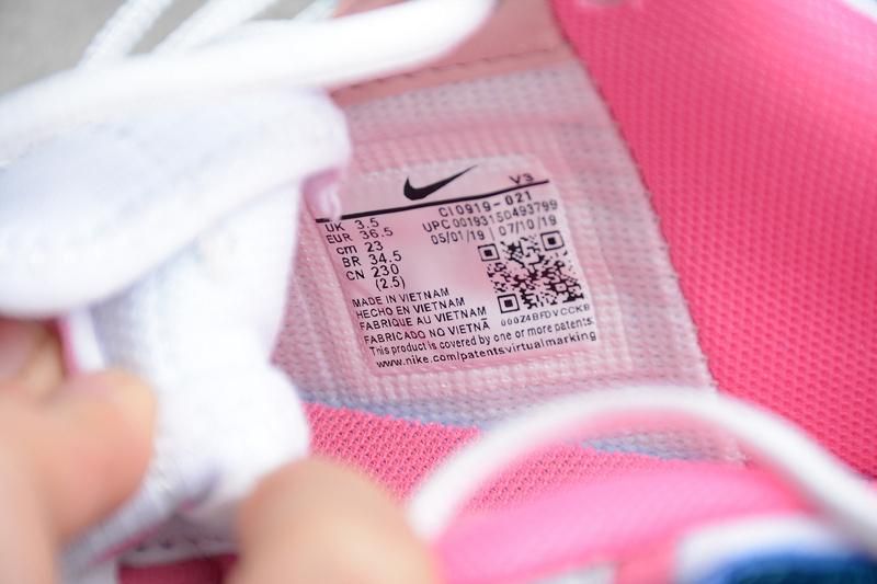 NikeUnisex Air Force 1 AF1 Shadow - White/Pink