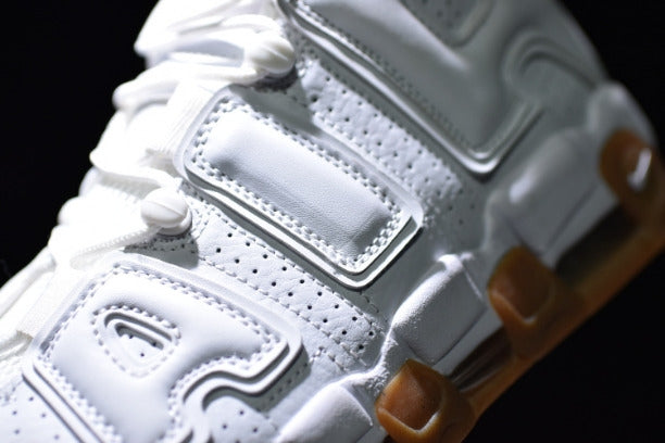 NikeAir More Uptempo Mid Basketball Shoe - White Gum