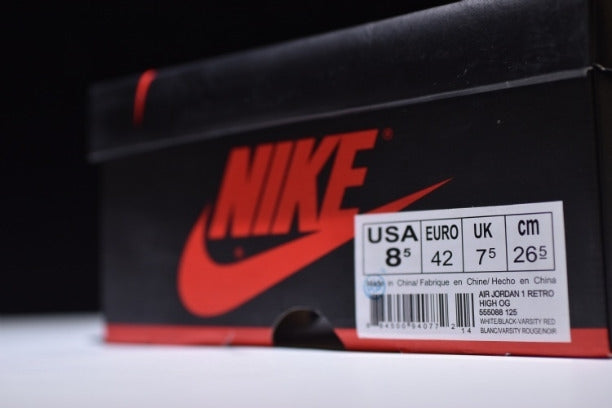 NikeUnisex Air Jordan 1 AJ1 High The Return Basketball Shoe - Black Toe