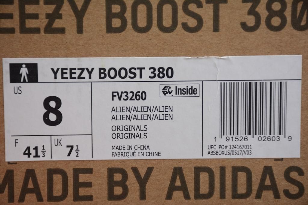 adidasMen's YEEZY Boost 380 - Alien