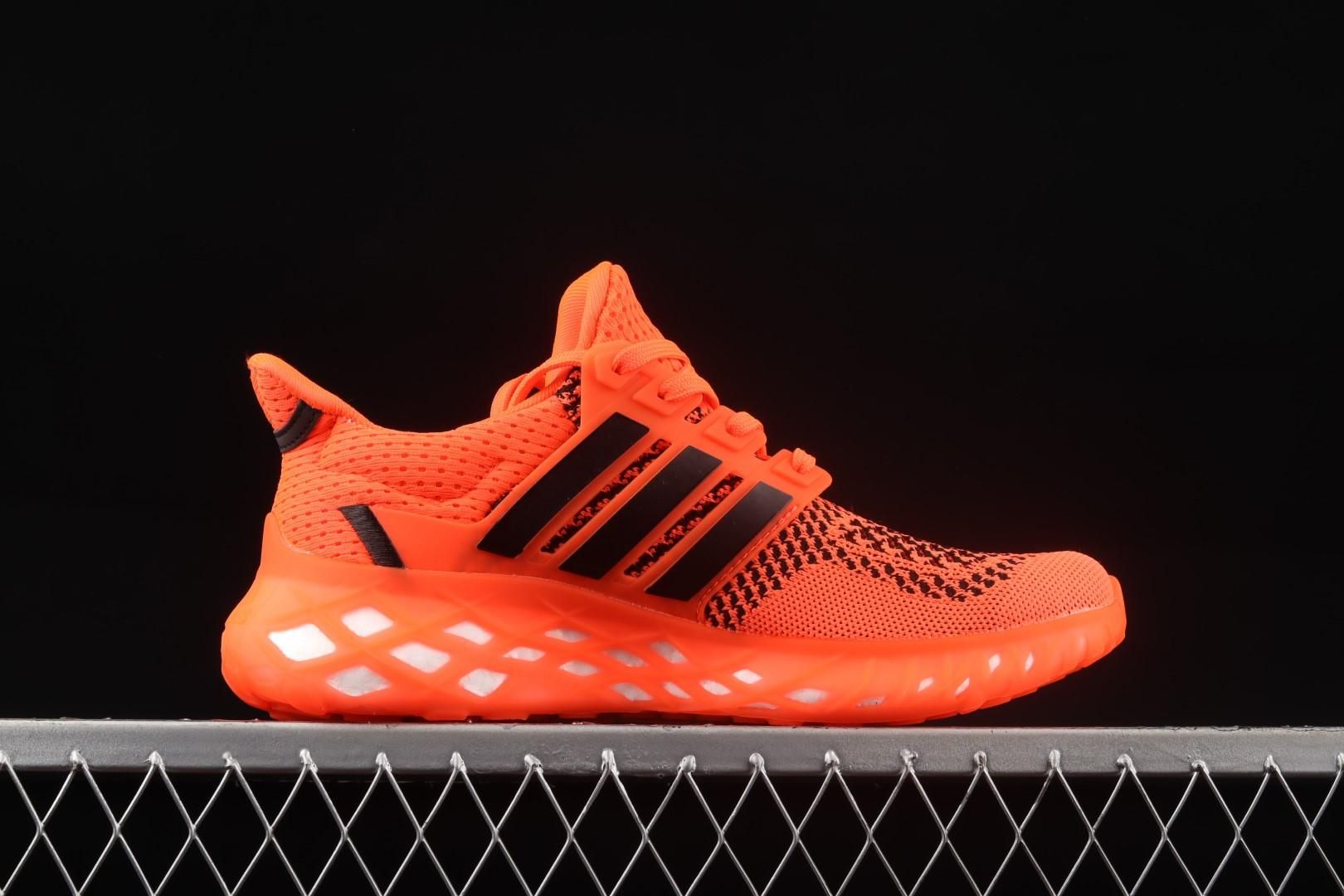 adidasMens Ultra Boost Web DNA - Solar Red