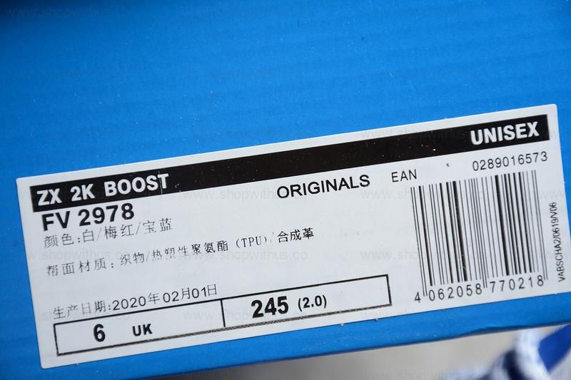 adidasWMNS ZX 2K Boost - White/Pink/Blue
