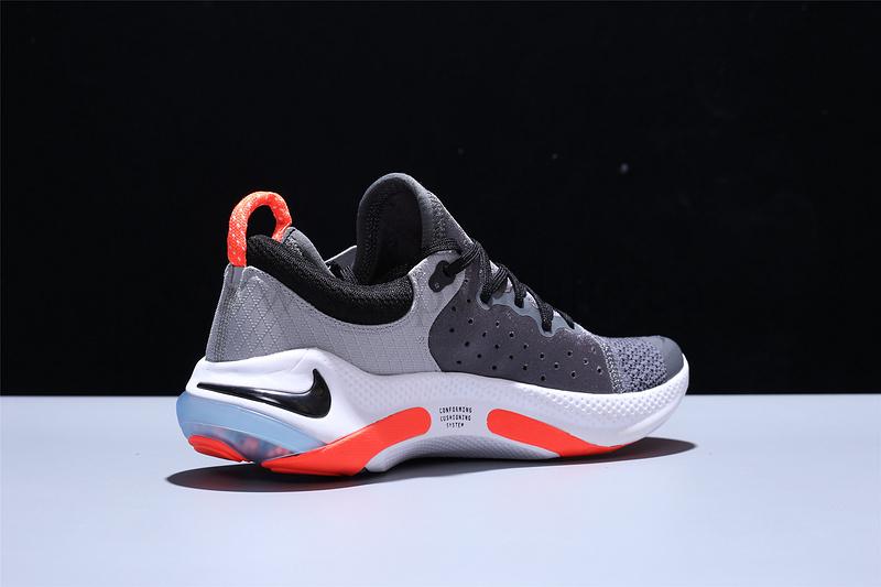 NikeMen's Joyride Run Flyknit - Dark Grey/Bright Crimson