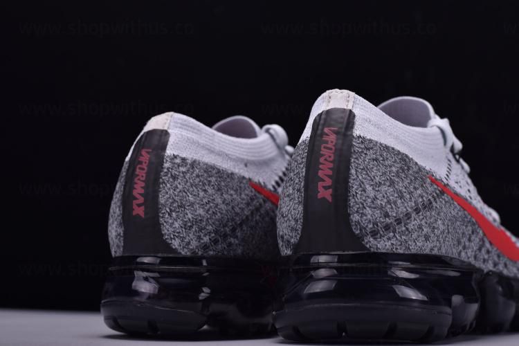 NikeAir VaporMax  Flyknit - Platinum Red/Black