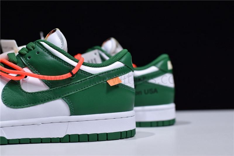 Off-White x NikeSB Dunk Low - Pine Green