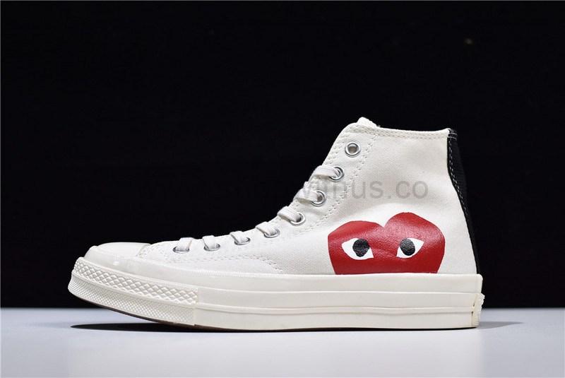 Comme des Garcons Play x Converse Chuck Taylor All-Star 70s Hi - White