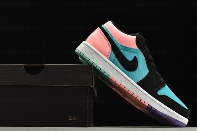 WMNS Air Jordan 1 Low - Pink/Black/Blue