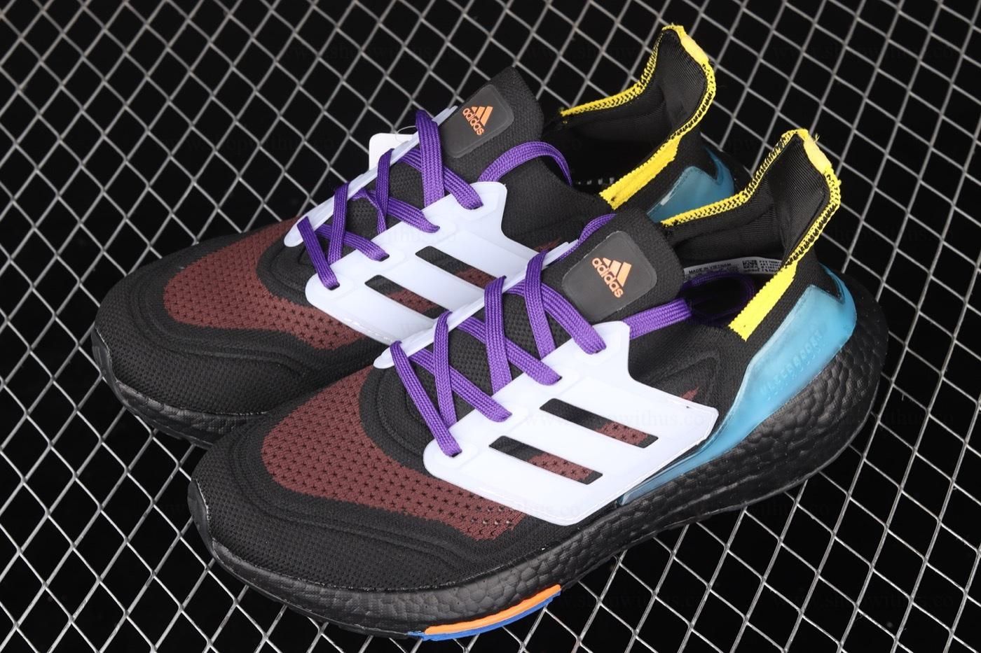 adidasMen's Ultraboost 21 - Black/Pulse Aqua'