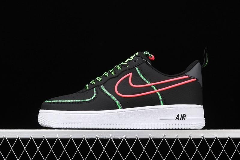 NikeAir Force AF1 Low Worldwide Pack Black - Main Image