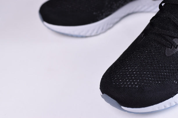 NikeUnisex Epic React Flyknit Running Shoes - Black/Black/Dark Grey/Pure Platinum