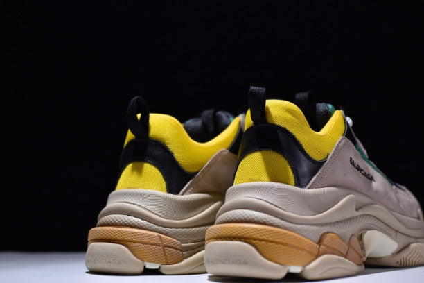 BalenciagaUnisex Vintage Triple S Trainers - Green/Yellow