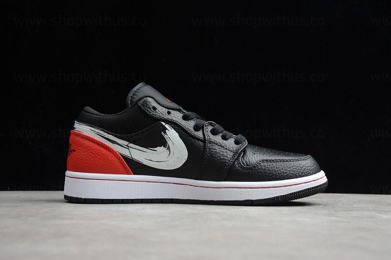 Air Jordan 1 AJ1 Low SE - Brushstroke Swoosh