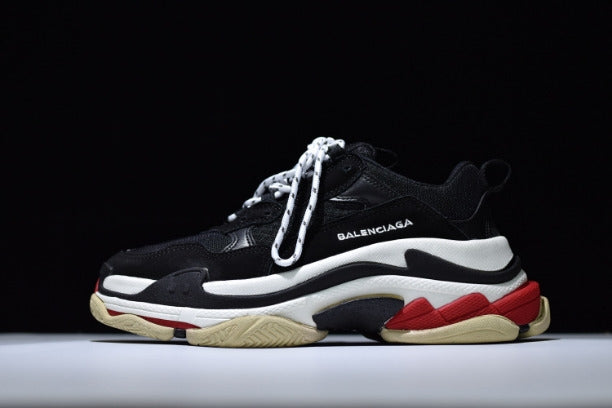 BalenciagaUnisex Vintage Triple S Trainers - Black/White/Red