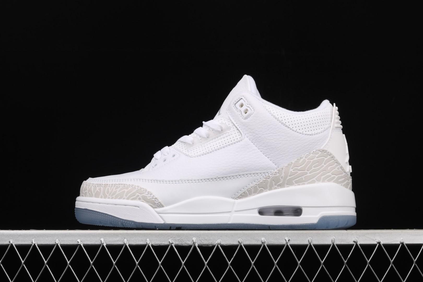 Air Jordan 3 AJ3 Retro - Pure White