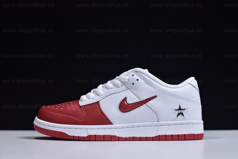 Supreme x NikeSB Dunk Low - Red/White