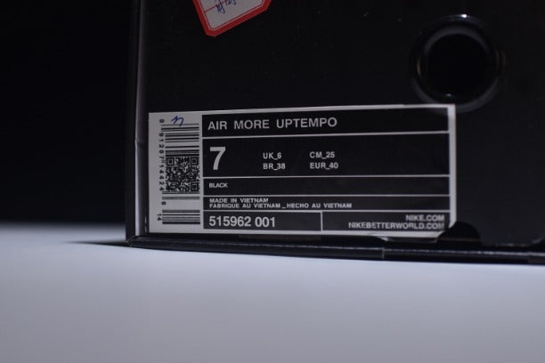 Supreme x NikeAir More Uptempo - Black