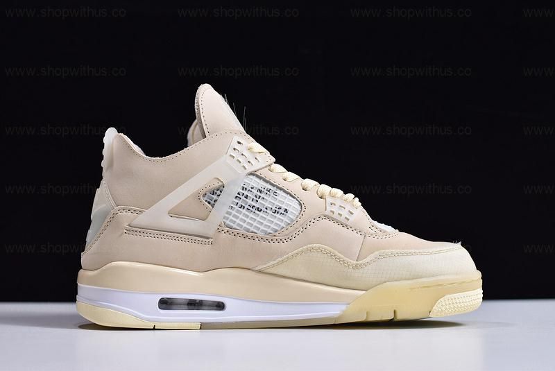 Off-White™ x Air Jordan 4 AJ4 Retro  - Sail