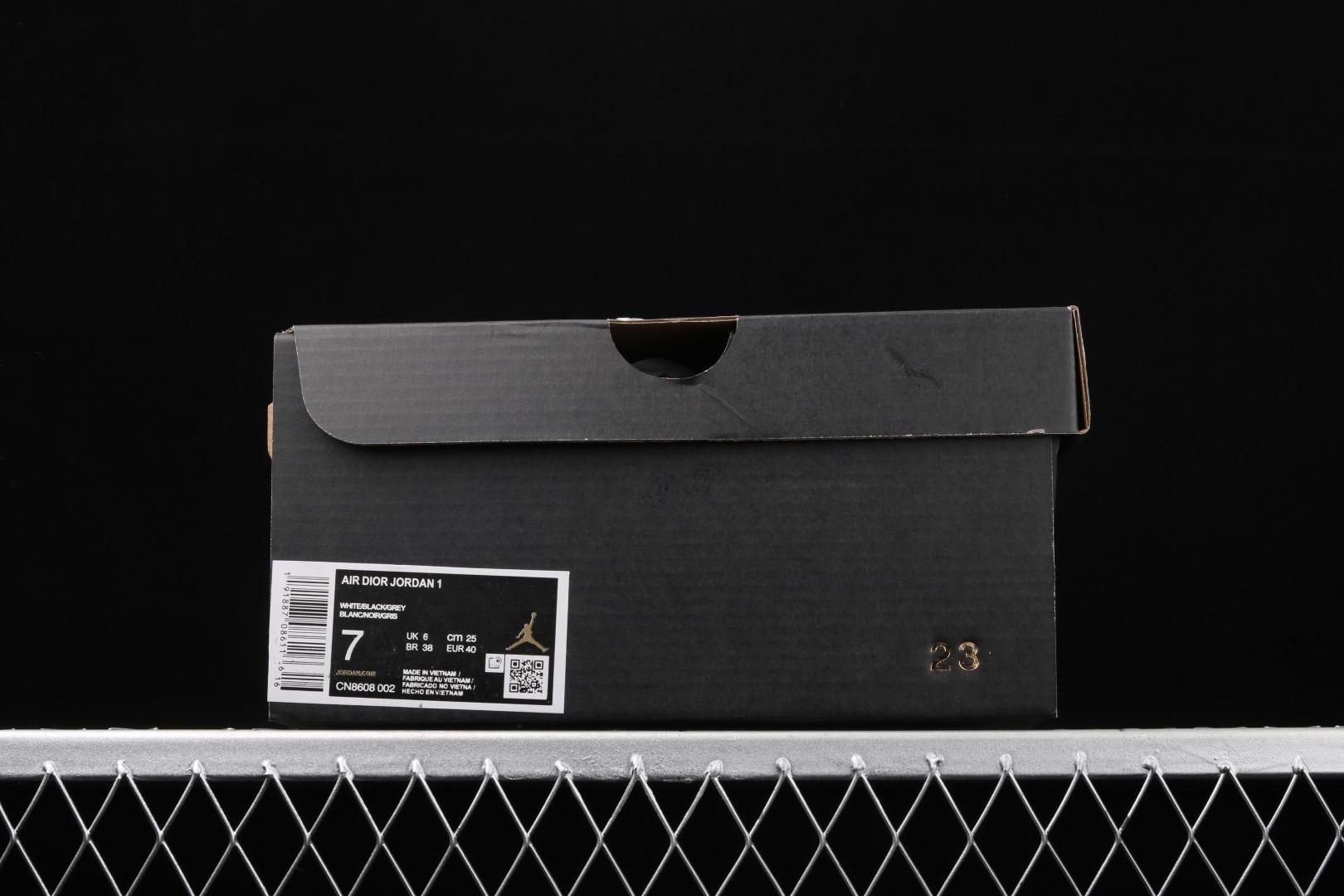 DI0R x Air Jordan 1 AJ1 Retro Low - Grey