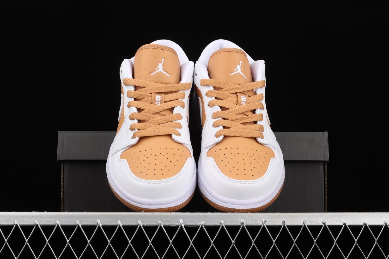 Air Jordan 1 AJ1 Low - Hemp White