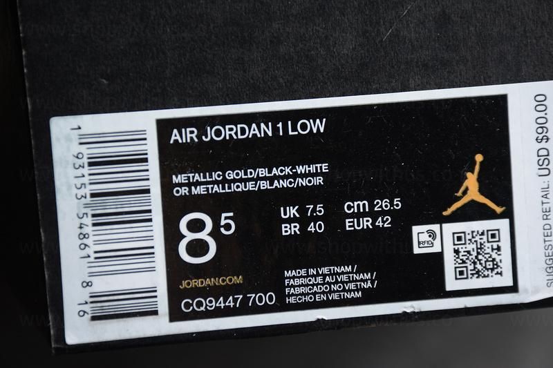 Air Jordan 1 AJ1 Low - Gold Toe