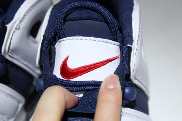 NikeAir More Uptempo Mid Basketball Shoe - Olympic