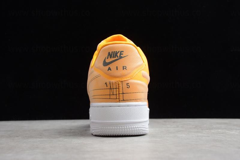 NikeUnisex Air Force 1 AF1 Low 07 LX  Blueprint - "Laser Orange