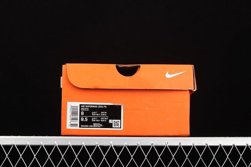 NikeAir VaporMax 2021 FK - White Black/Metallic Silver