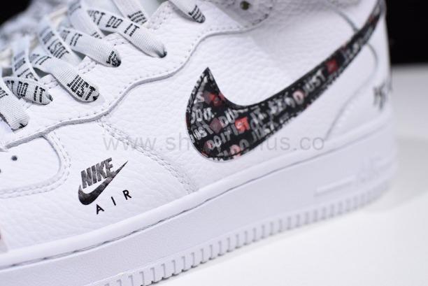 NikeMena Air Force 1 AF1 Mid 07 Just Do It - White