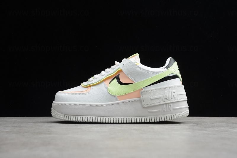 NikeUnisex Air Force 1 AF1 Shadow - White/Crimson Tint