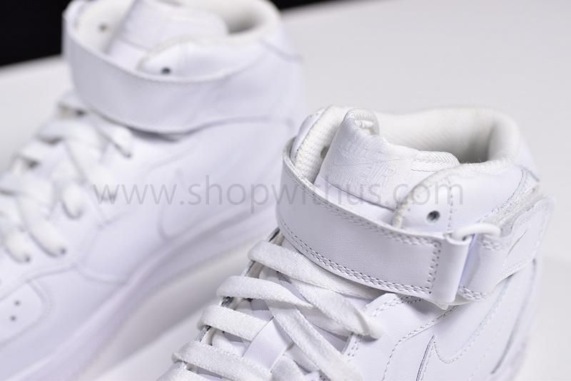 (Real Leather OG)Nike✔️Air Force 1 AF1 MID '07 - All White