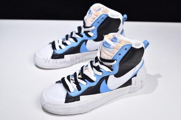 Sacai xNike Blazer Mid - White/Black/Legend Blue
