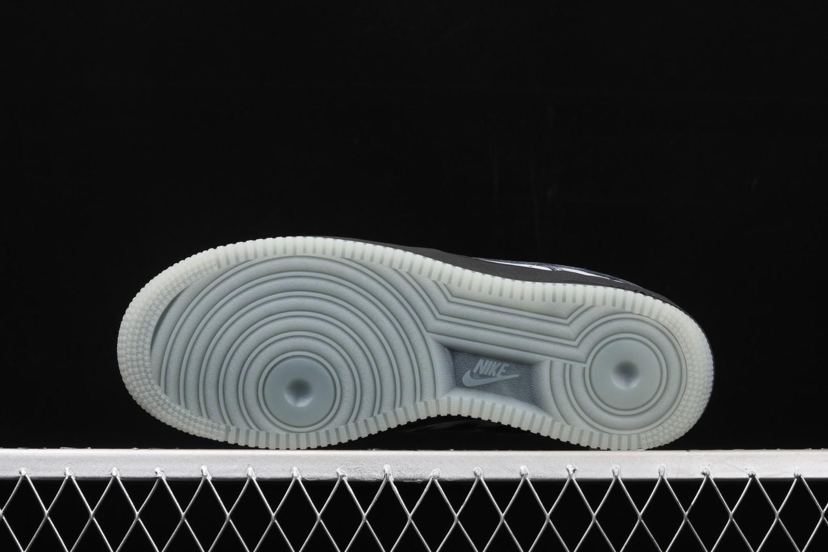 NikeUnisex Air Force 1 Low - Black Skeleton Halloween