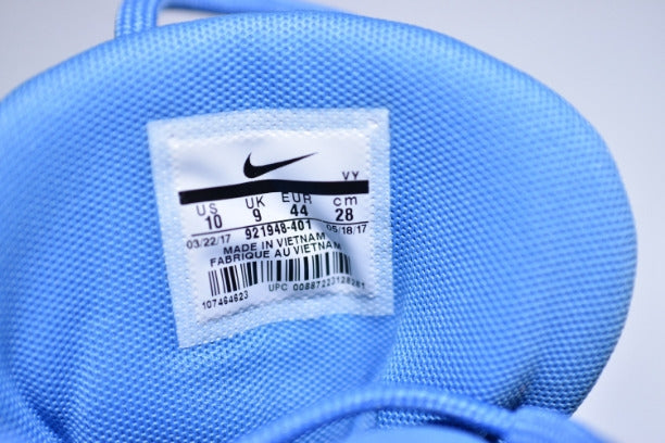 NikeAir More Uptempo Mid Basketball Shoe- Sky Blue