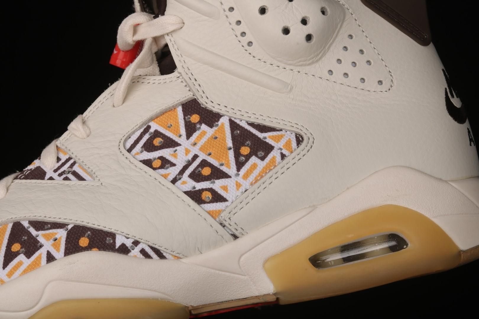 Air Jordan 6 AJ6 Retro Quai 54 - Sail Brown