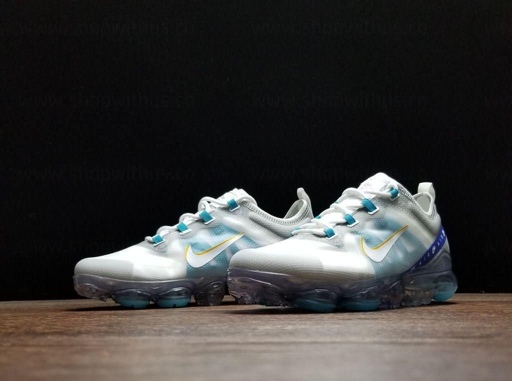 NikeAir VaporMax 2019 - White University/Gold Wolf Grey